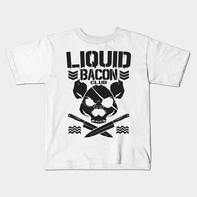 Liquid Bacon Club Kids T-Shirt by DA42